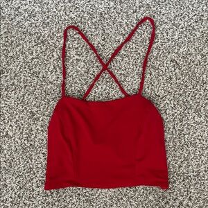 Wearever Red Lace-Up Tank